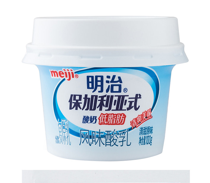 meiji/明治 日本明治酸奶 保加利亚式酸奶 清甜原味酸奶100g*12杯