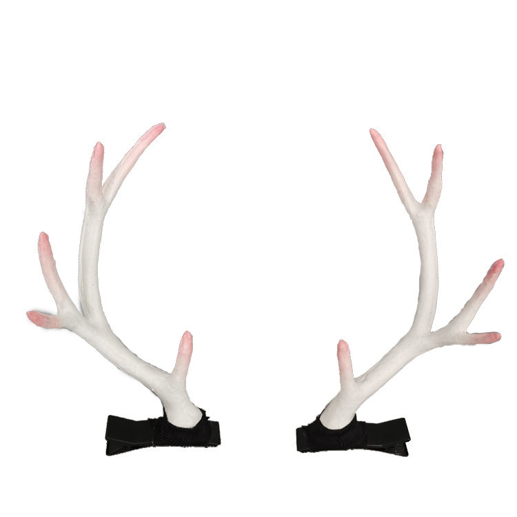 古风鹿角发饰品汉服古装发饰配饰古典龙角cos发饰