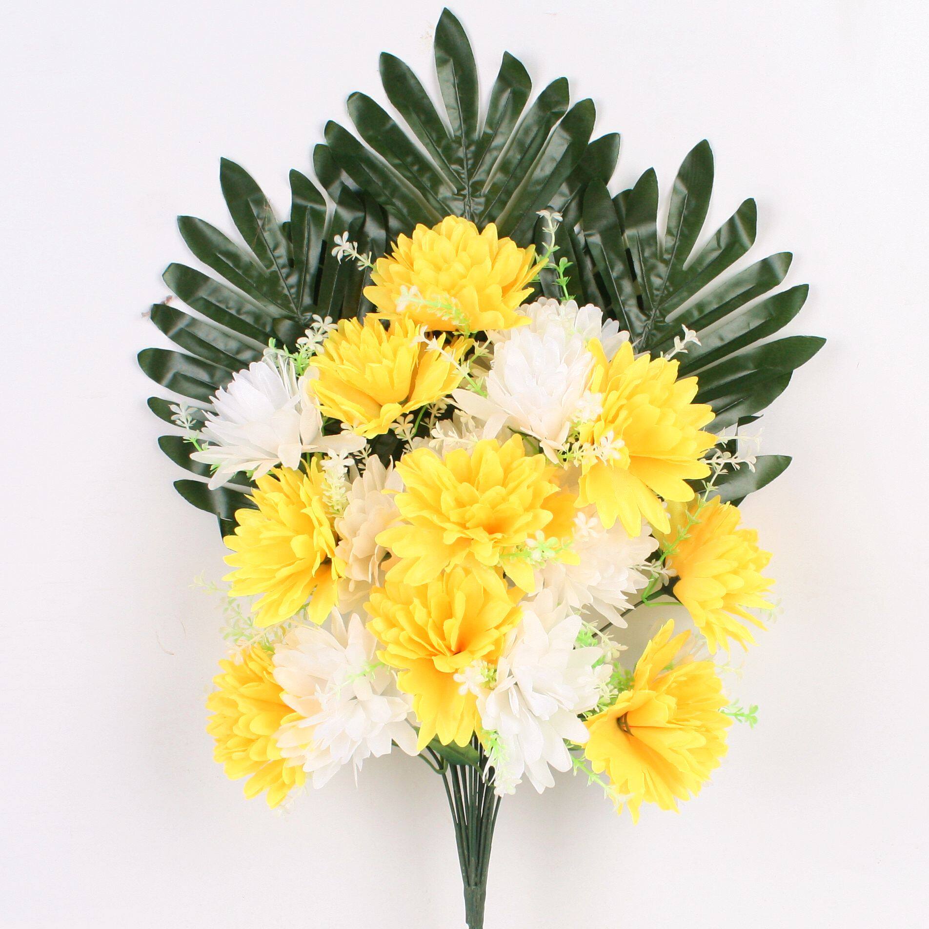 清明节仿真菊花花束上坟塑料绢花祭祀殡葬用品追悼