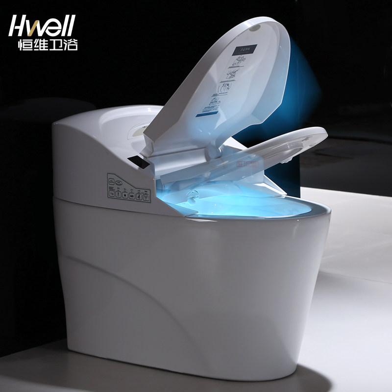 恒维一体式智能马桶全自动电动冲水烘干感应家用抽水坐便器有水箱