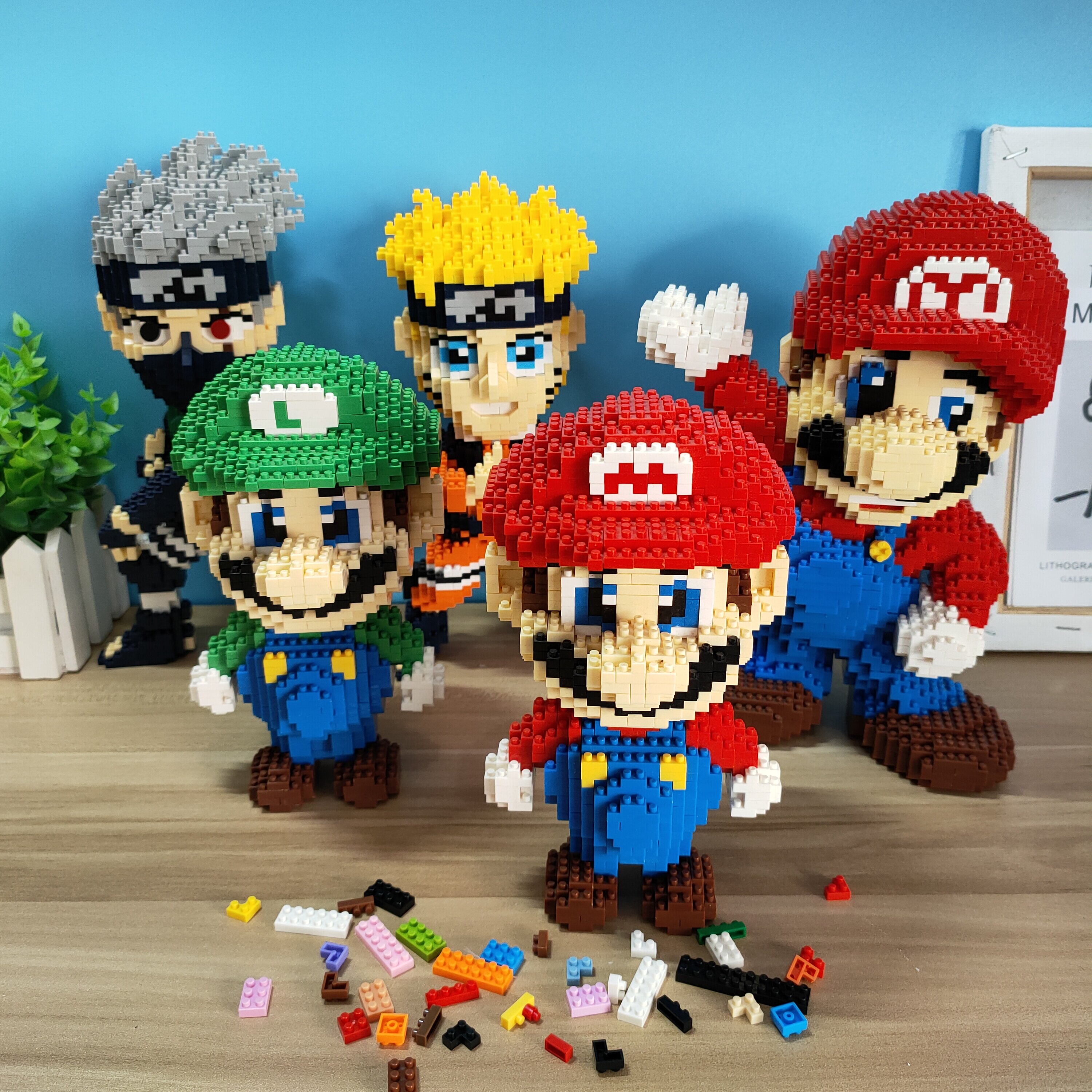 乐高颗粒哆啦机器叮当猫diy拼装积木女孩玩具建构