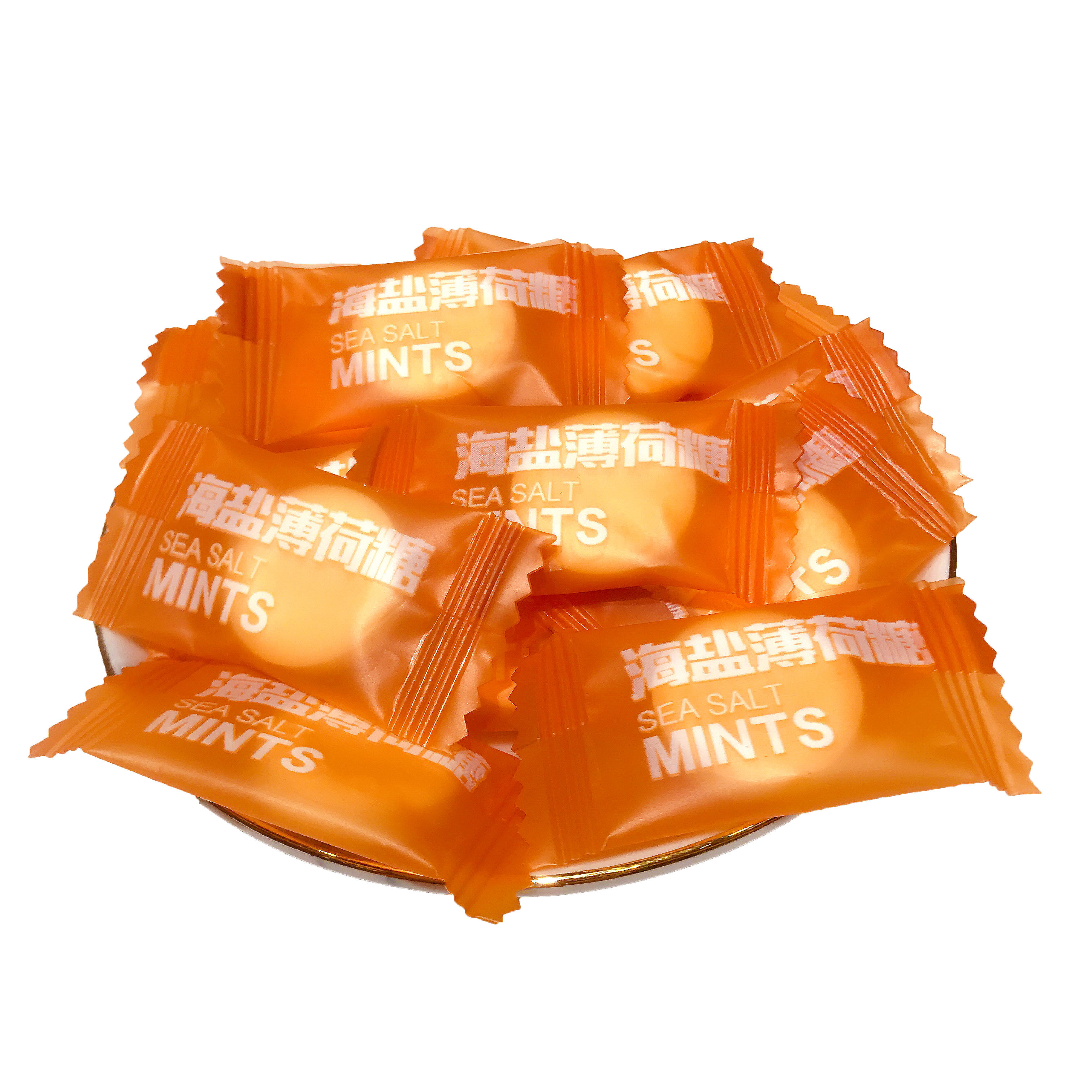 网红糖果400克海盐薄荷mint200粒润喉糖果
