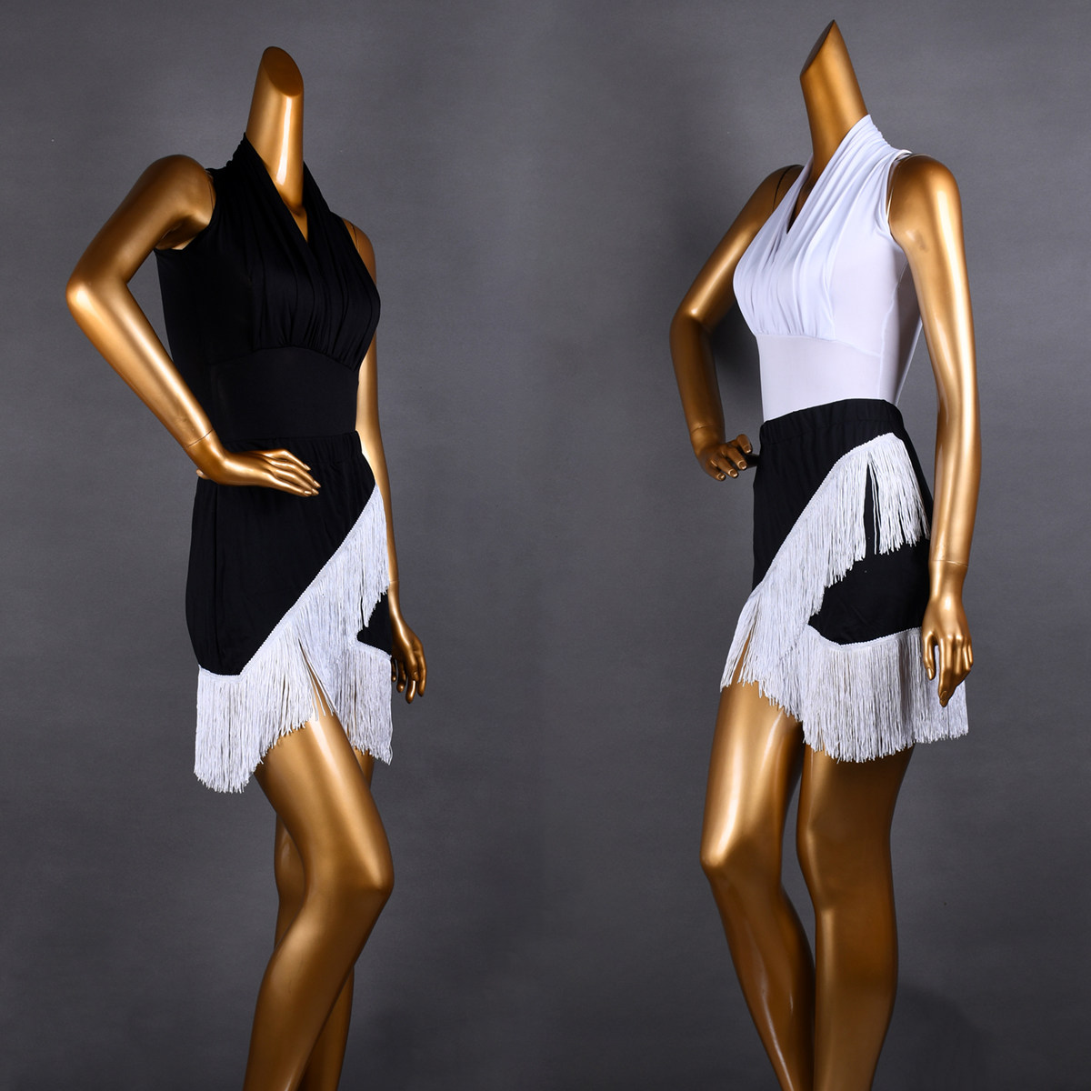 拉丁舞成人桑巴下装流苏短裙服装恰恰半身伦巴拉丁舞下装