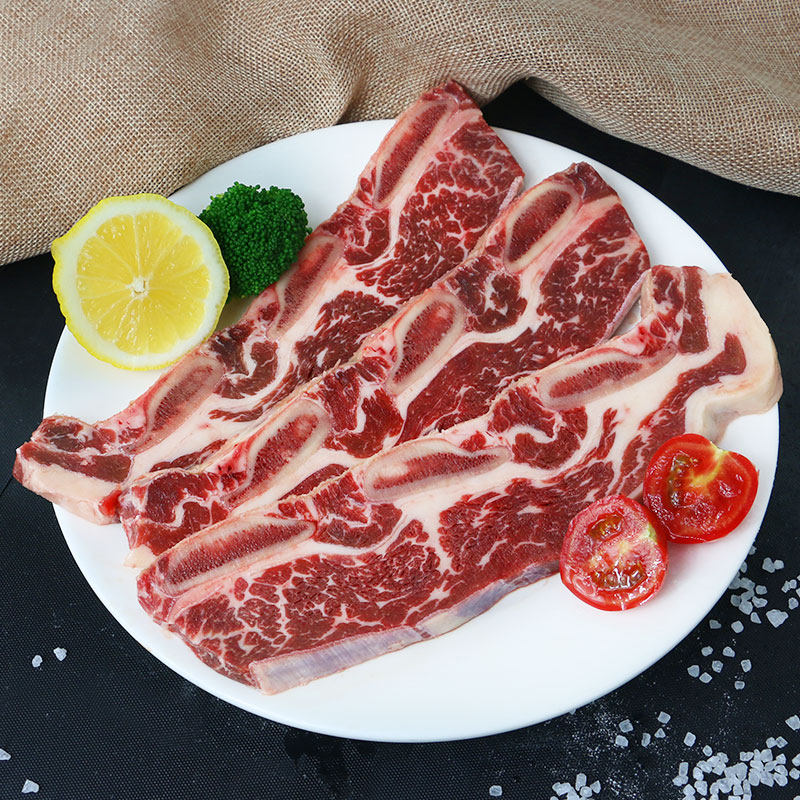 聚福鲜澳洲牛肉安格斯原切牛仔骨500g牛助骨进口牛排原切原味牛排