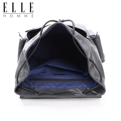 ellehomme男士商务双肩包大容量休闲学生书包泼水电脑双肩背包 原价