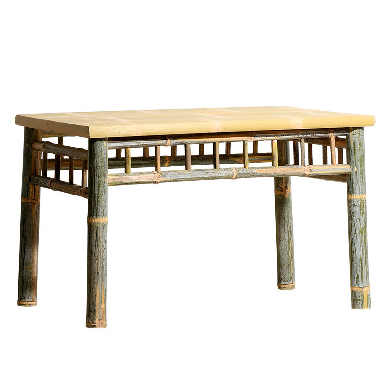 竹子桌子家用新中式民宿竹制品家具竹编茶桌椅组合休闲茶台方餐桌