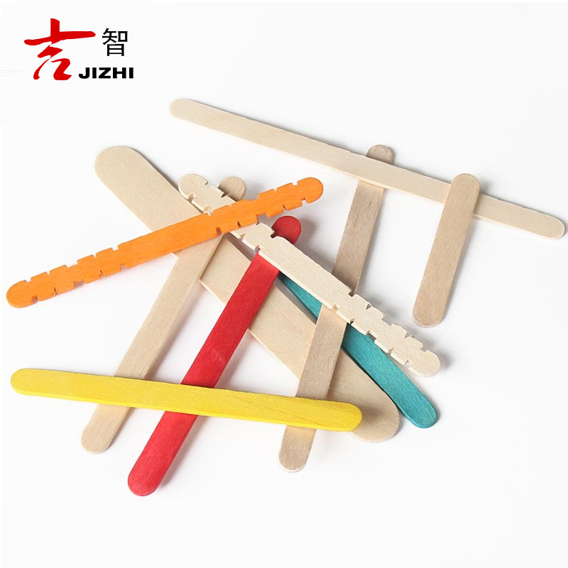 彩色雪糕棒冰冰棍木条房子模型冰棒冰淇淋幼儿园模型制作工具