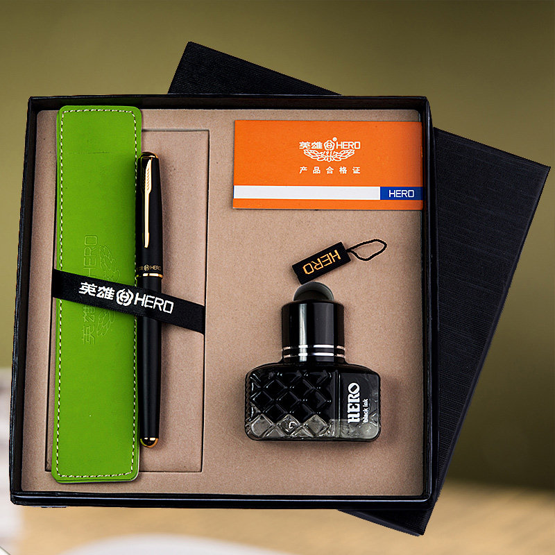英雄钢笔5020礼盒盒装送礼书写练字成人办公钢笔