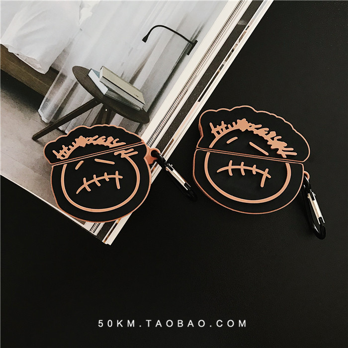 travisscott鬼脸airpodspro保护套适用苹果2代无线耳机耳机保护套