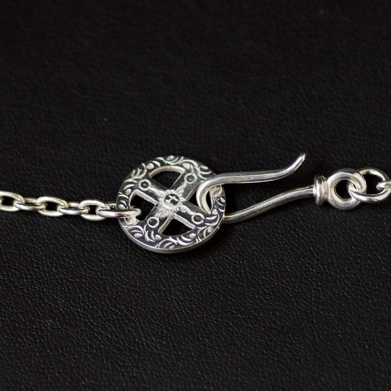 一休高桥吾郎firstarrow纯银钩子唐草十字项链配件其他diy饰品配件