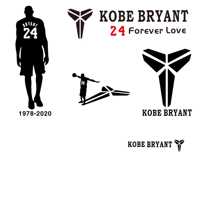 贴纸科比车贴标志nba球衣24号8号反光纪念汽车装饰贴