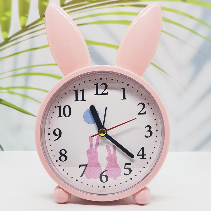 卡通小闹钟学生用可爱儿童女静音创意卧室床头台钟