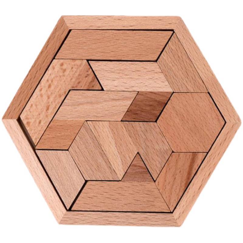 蜂窝益智六块一块十一木制智力玩具早教儿童拼板拼图