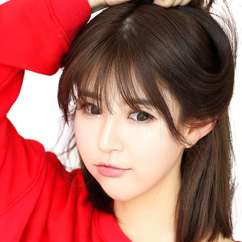 空气刘海假发片头顶补发片真发隐形无痕遮白头发假刘海头帘假发女