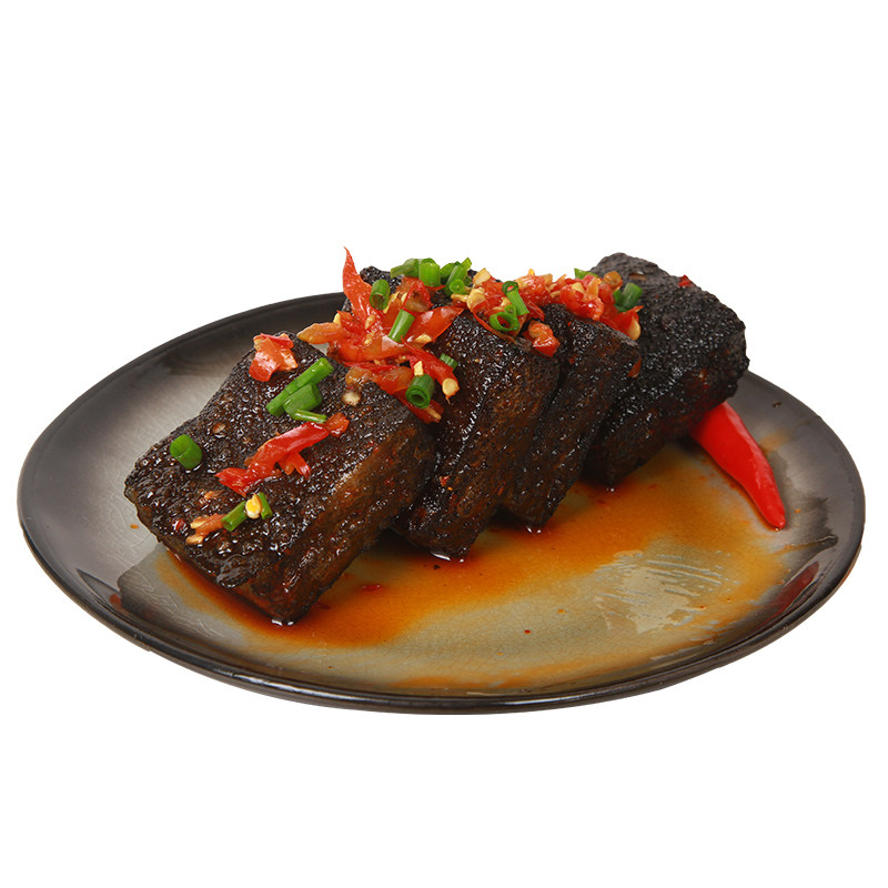 味知爽长沙臭豆腐 新鲜湖南特产正宗臭干子辣条油炸臭豆腐干 500g