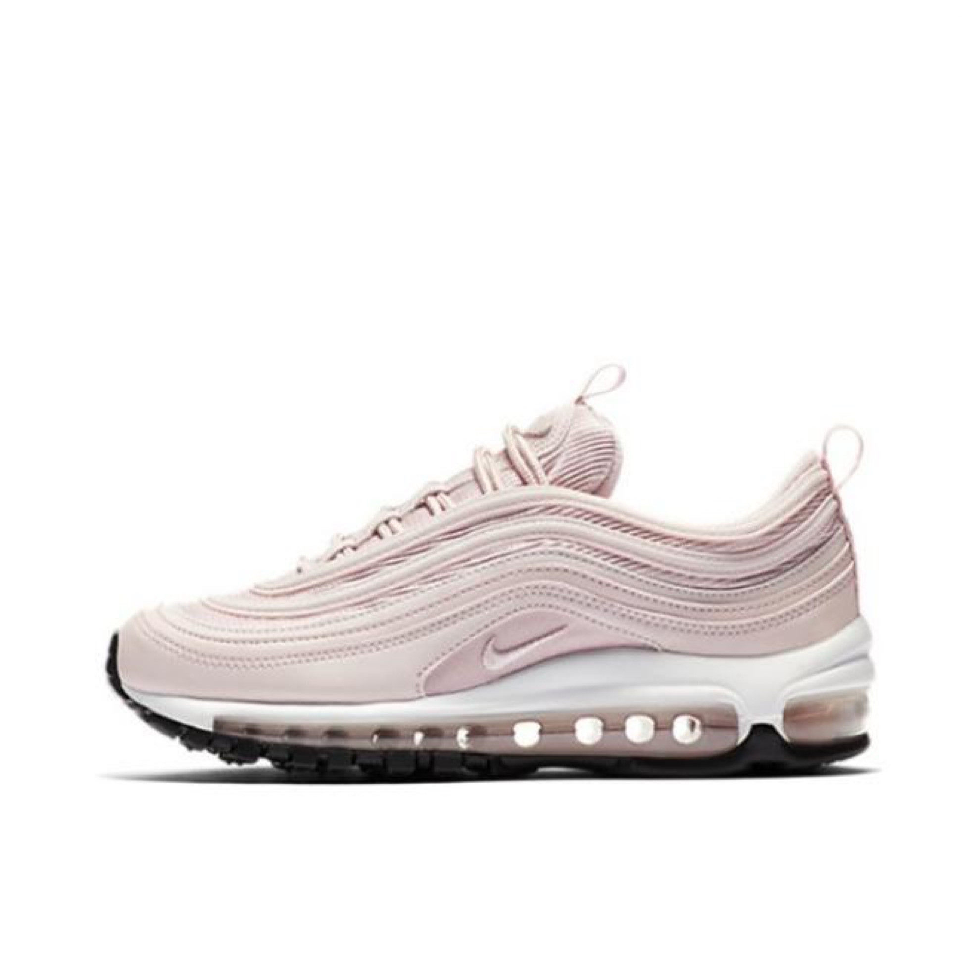 耐克nike air max 97 樱花粉纯白子弹复古跑步鞋 921733 921826-mc