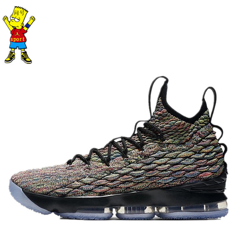 nikelebronlbj15詹姆斯15low黑白黑金彩虹骑士ao1754006