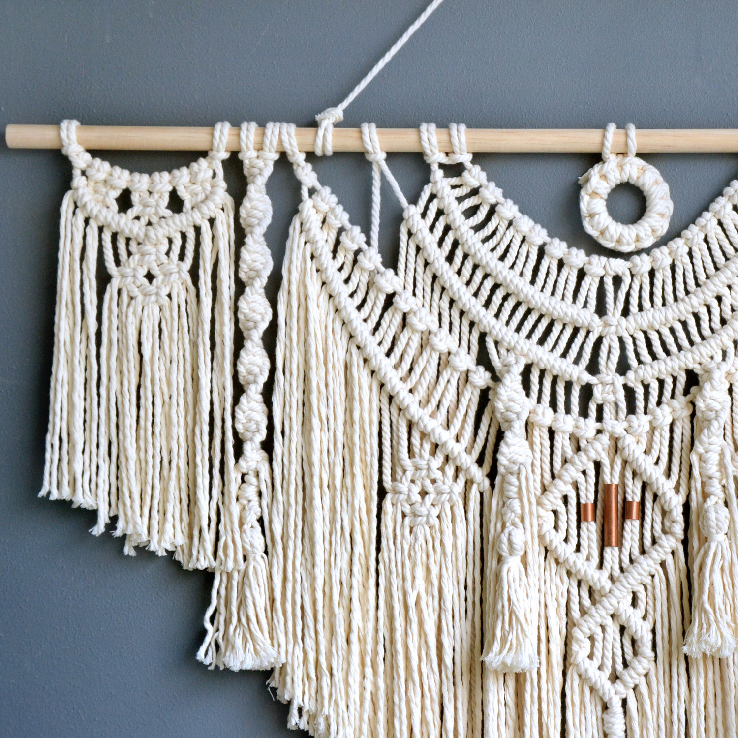 壁毯客厅样板民宿挂毯壁挂编织天使手工原创挂毯