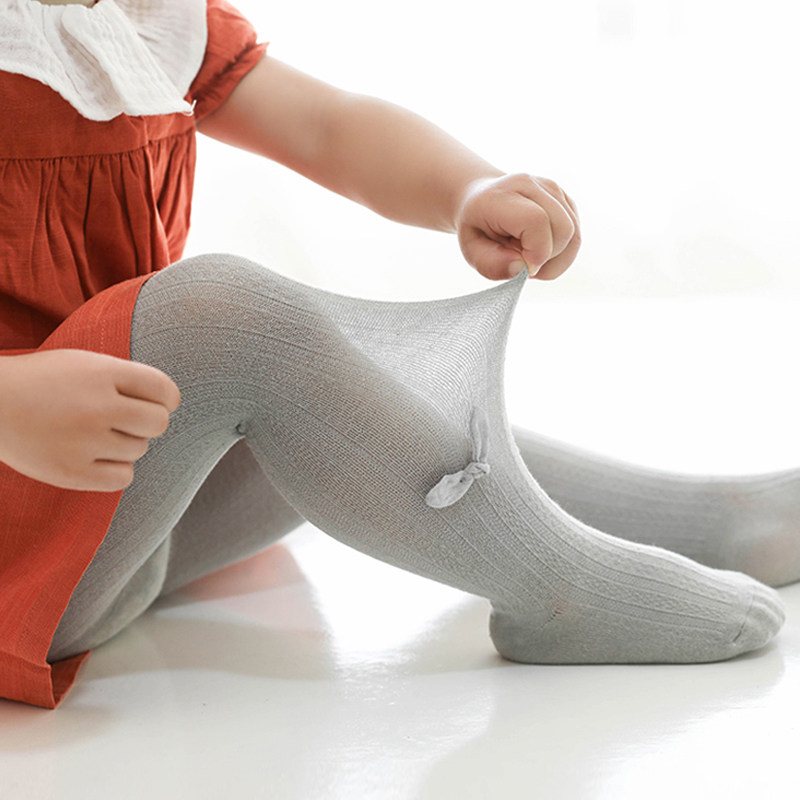 女童连裤袜春秋秋季领结透气打底底裤儿童小女孩儿童袜子016岁