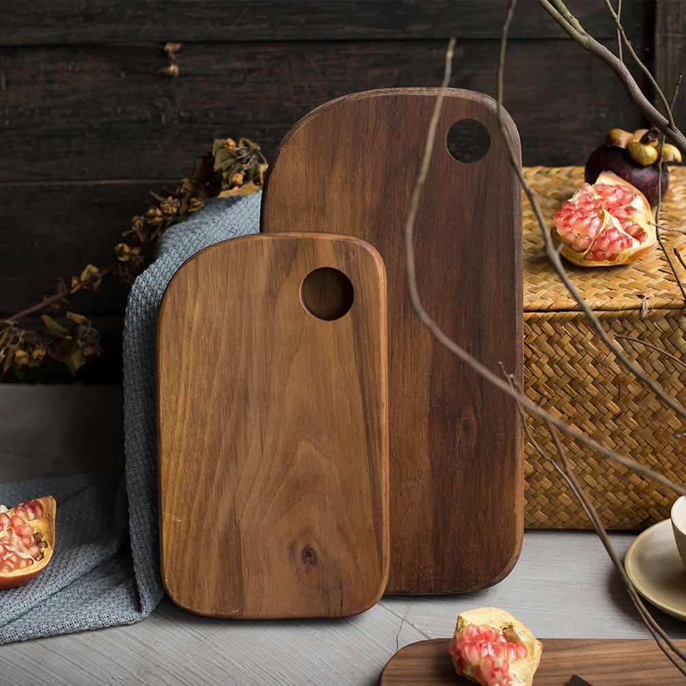实木砧板胡桃木熟食板切水果切板日式案板面包砧板