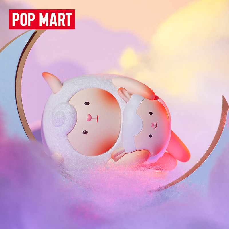 popmart泡泡玛特flyingdongdong宅家日常卡通小羊盲盒手办潮玩盲盒