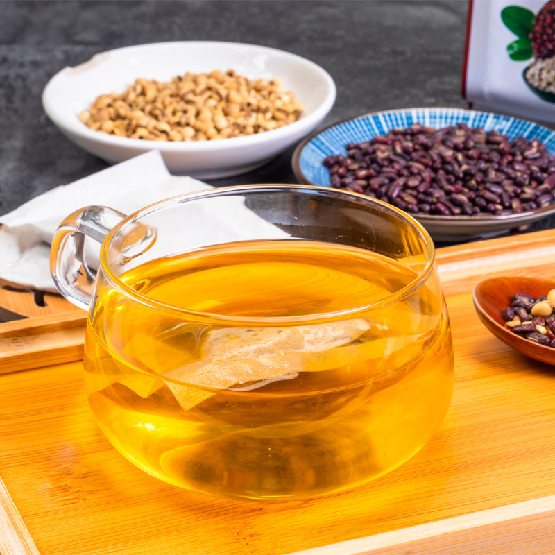 红豆薏米茶炒熟赤小豆茯苓薏仁茶麦芽芡实袋泡水喝的小袋装饮品茶