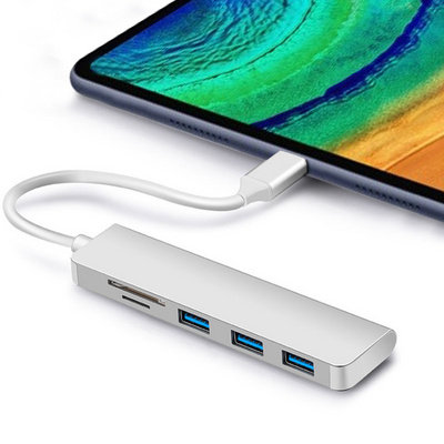 适用typec扩展荣耀平板v6转换器usb分线转接头usbhub