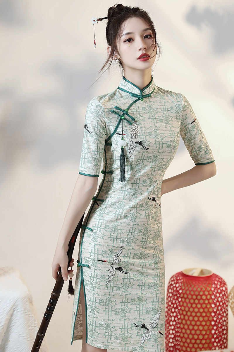 中国风女装旗袍2021年新款长款年轻款少女改良国潮连衣裙日常可穿