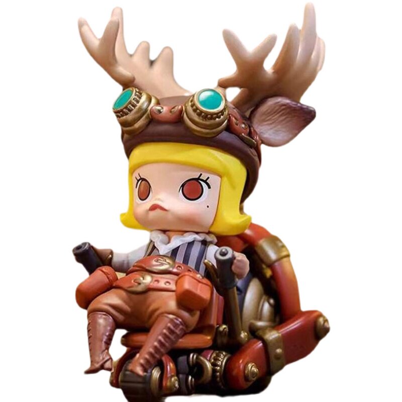 popmart泡泡玛特molly蒸汽朋克动物机车系列盲盒手办潮玩盲盒