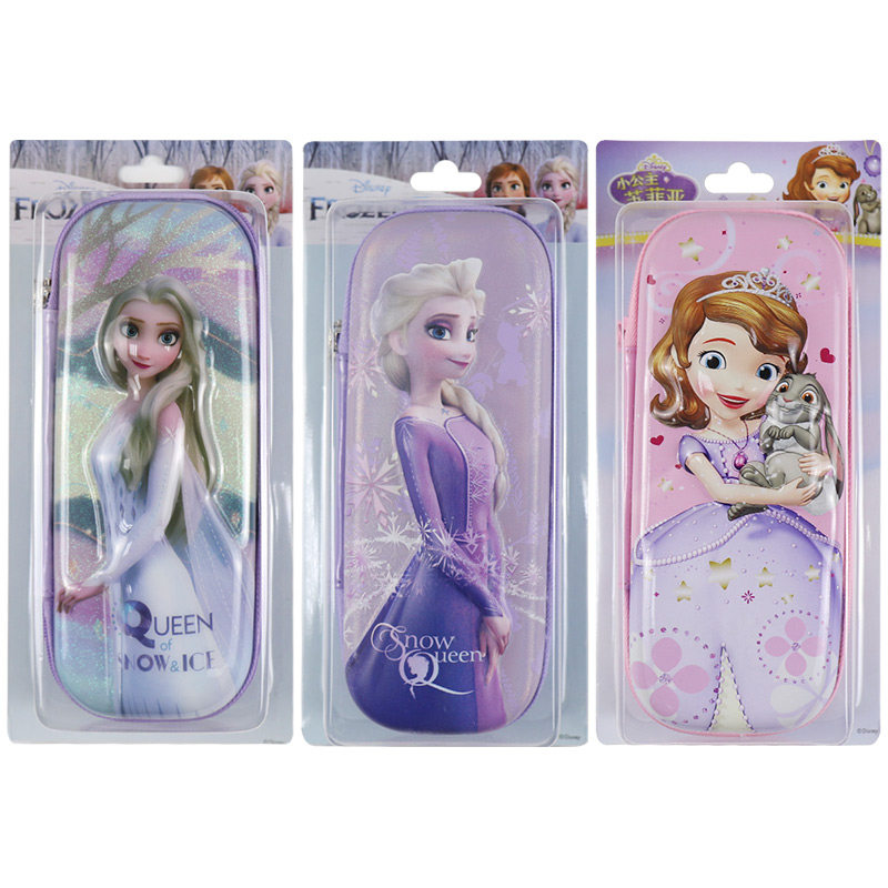 联众迪士尼公主主笔女孩学生可爱卡通文具盒简约笔袋