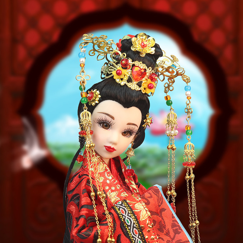 新娘东方韵中国娃娃古代洋娃娃汉朝原创手工手工娃娃娃娃娃