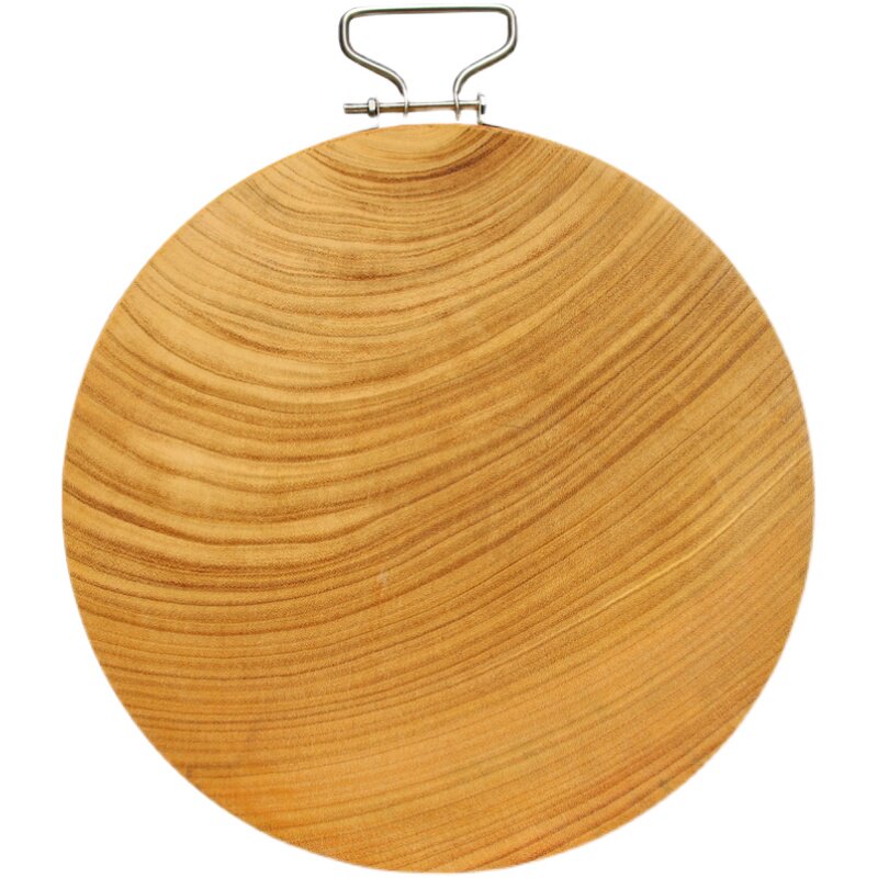 家用实木防霉切菜菜板圆形铁木砧板盾刀木刀砧板