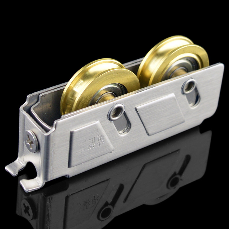 铝合金门窗滑轮2000a窗户不锈钢双轮配件推拉拉窗滑轮