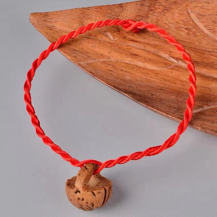 红绳手链桃核核桃胡小桃胡扫码活动礼品简约手链