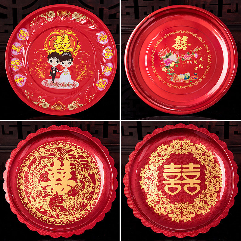 婚礼婚宴茶果果盘新娘女方娘家备婚用品中式创意礼盒