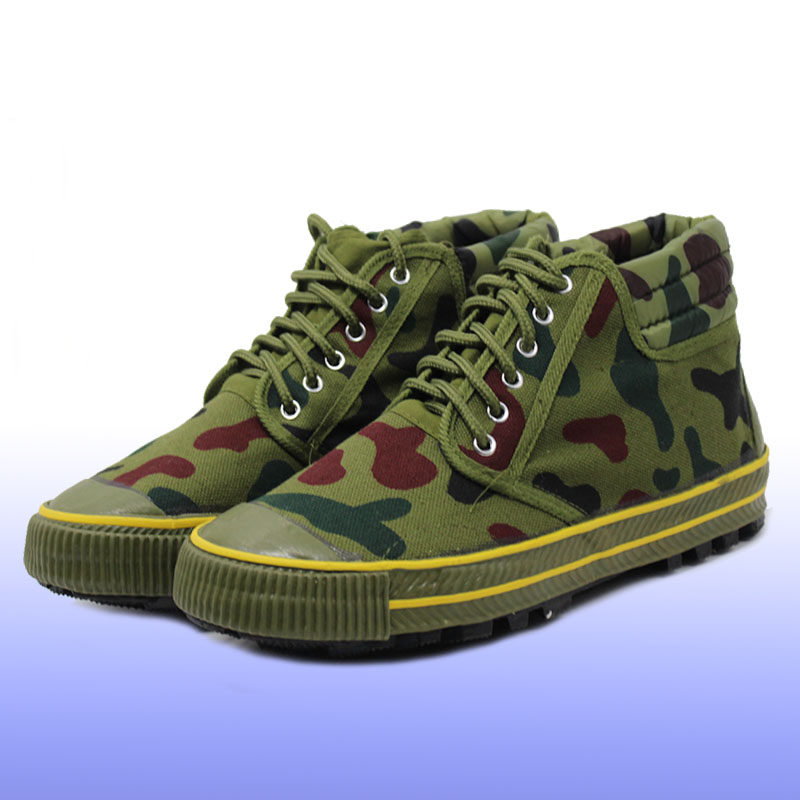 正品征峰橡胶钉底胶鞋低帮高帮防滑野外登山高帮鞋