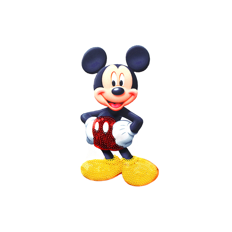 新品可爱迪士迪士尼尼米奇米妮图案布贴百搭童装布贴