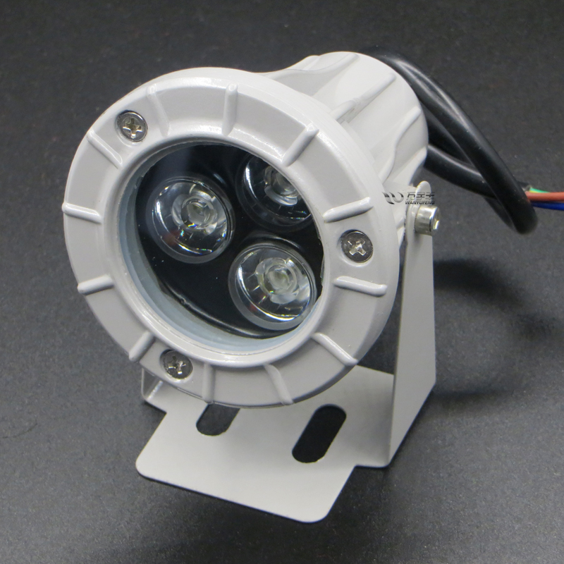 led户外防水投光射灯9w12w24w36w光源楼宇圆形光照射灯