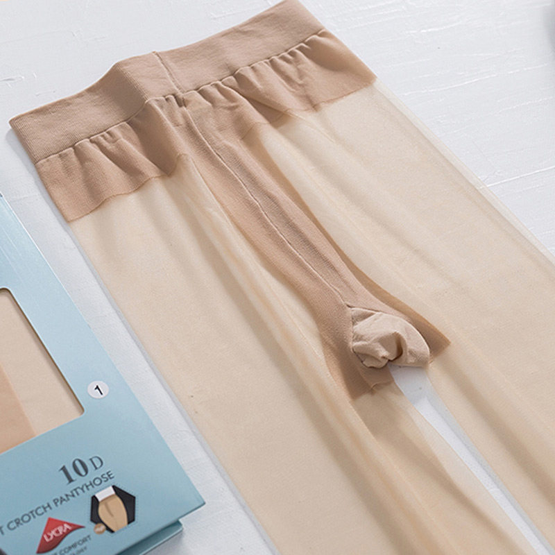正品sk夏季超薄t裆连裤袜丝女黑色防勾丝不掉档全透明10d肉色8958