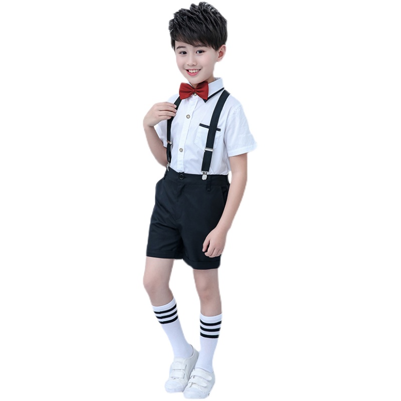 六一儿童节演出服小学生小男生主持人礼服表演服装男孩子校服夏季