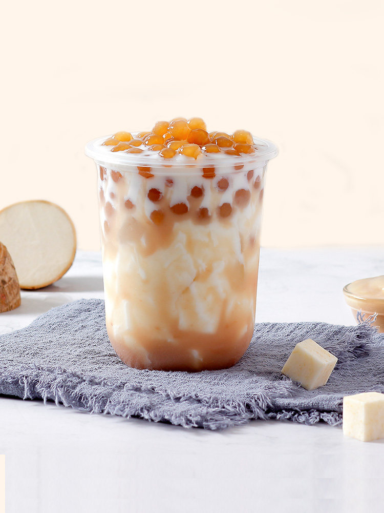 槟榔芋头泥茗晟芋波波冬季热饮新品芋见鲜茶果酱