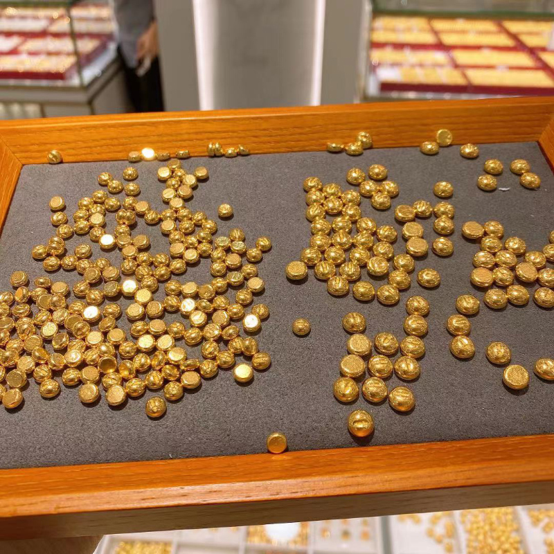 1g2g足金9999金豆子金块黄金豆豆小瓶瓶子纯金其他