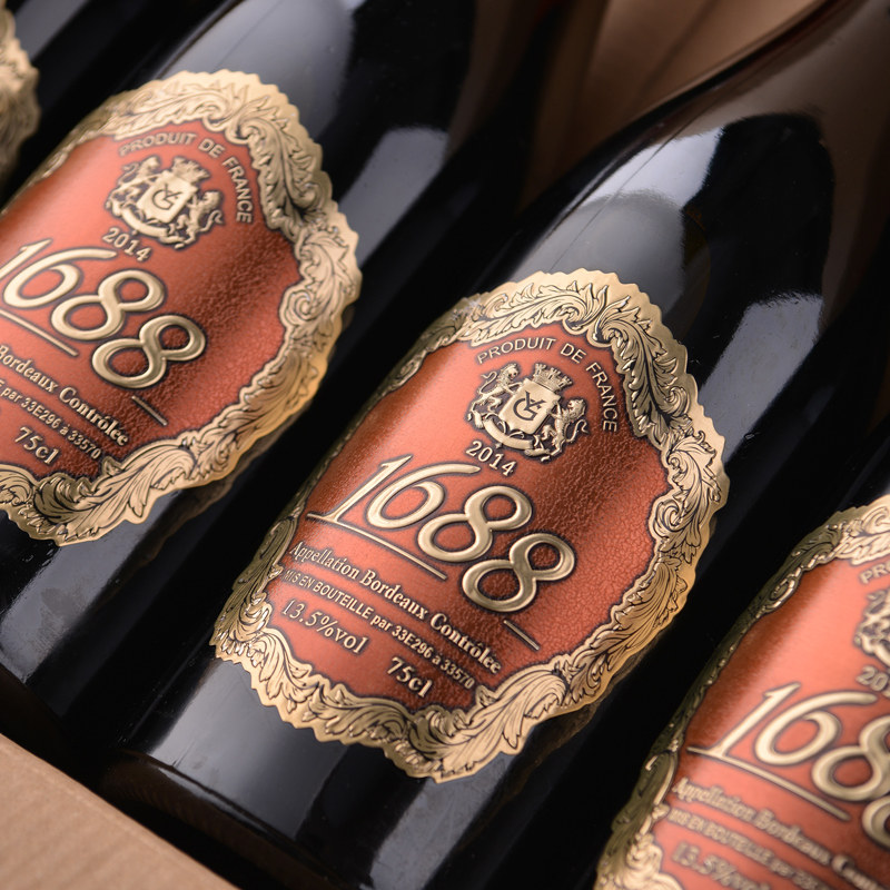 正品皇爵1688干红葡萄酒法国原瓶进口红酒整箱6支扫码价高1680元