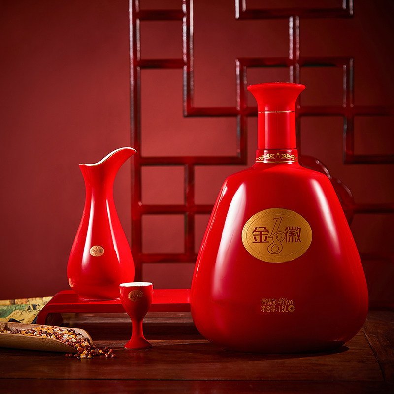 酒厂自营金徽18年46度15l陶瓷大坛浓香香型白酒