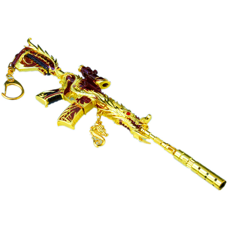 和平精英吃鸡周边五爪金龙m416仓鼠灰灰皮肤枪模手办金属玩具枪