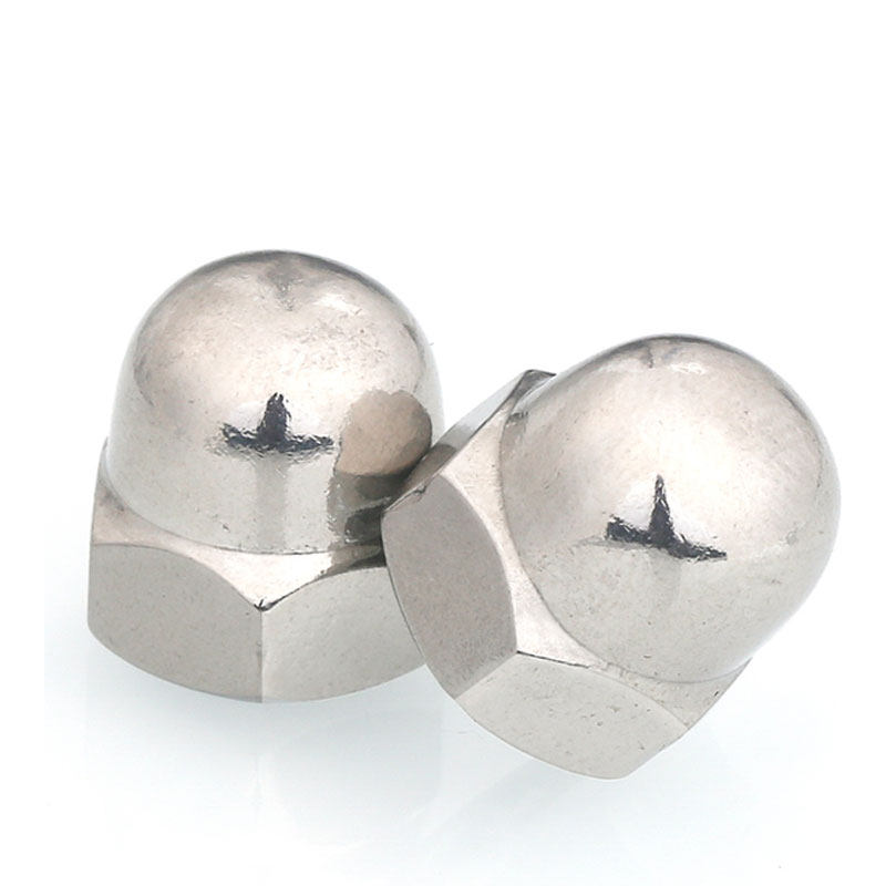 不锈钢盖型螺母装饰螺帽圆头螺丝帽m3m4m5m6m8m10m12m14m16m20螺母