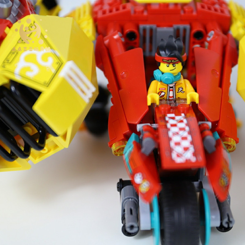 悟空小侠乐高lego80008云霄战机机中国风拼装塑料积木