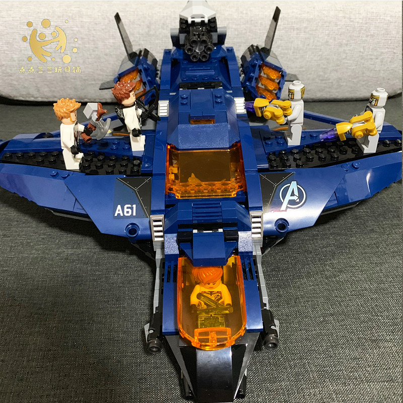 乐高76126漫威复仇者联盟昆式战斗机蜘蛛蝙蝠侠拼装塑料积木
