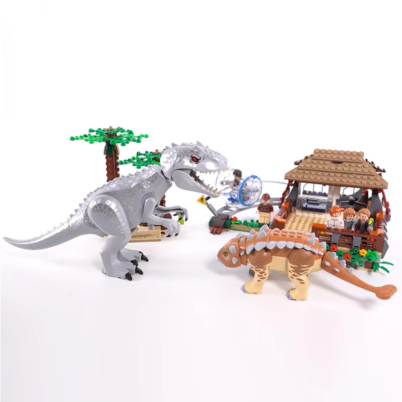 乐高高龙75941侏罗纪世界系列暴虐霸王龙大战甲龙塑料积木