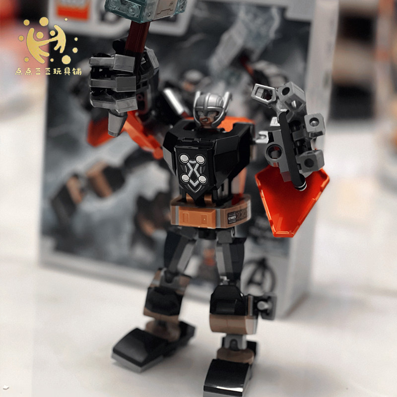 lego乐高76169漫威超英系列雷神机甲男孩子儿童塑料积木